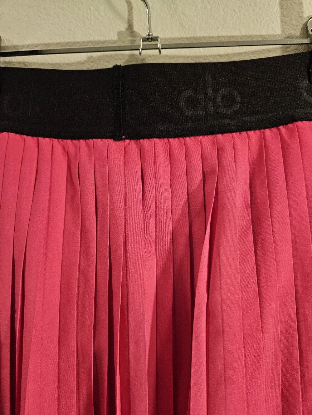 Alo Yoga Aces Tennis Skirt Women Size XS Hot Pink Pleated